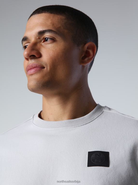 дуксерица са џепом сивољубичаста одећу мушкарци PDV4J914 North Sails