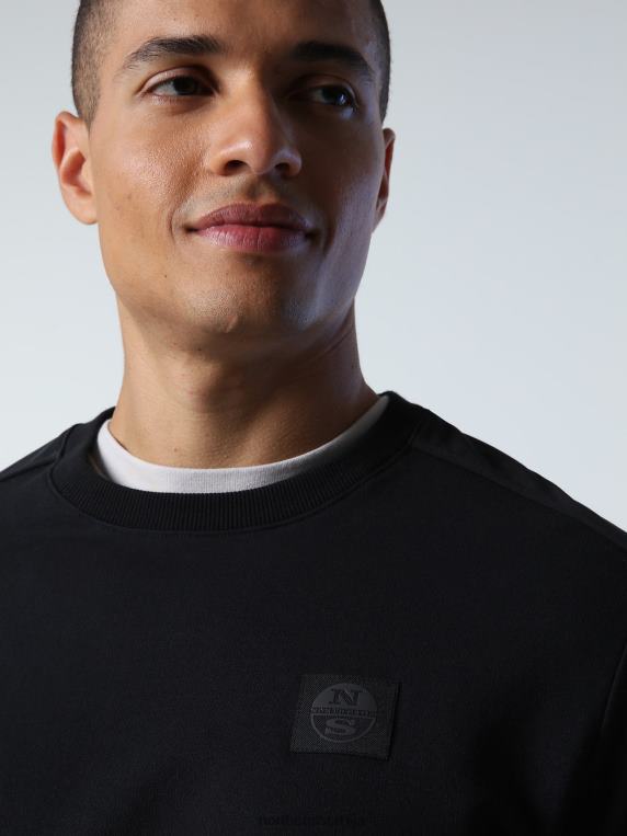 дуксерица са џепом црн одећу мушкарци PDV4J915 North Sails