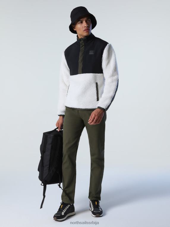 дукс од рециклираног флиса марсхмаллов одећу мушкарци PDV4J916 North Sails