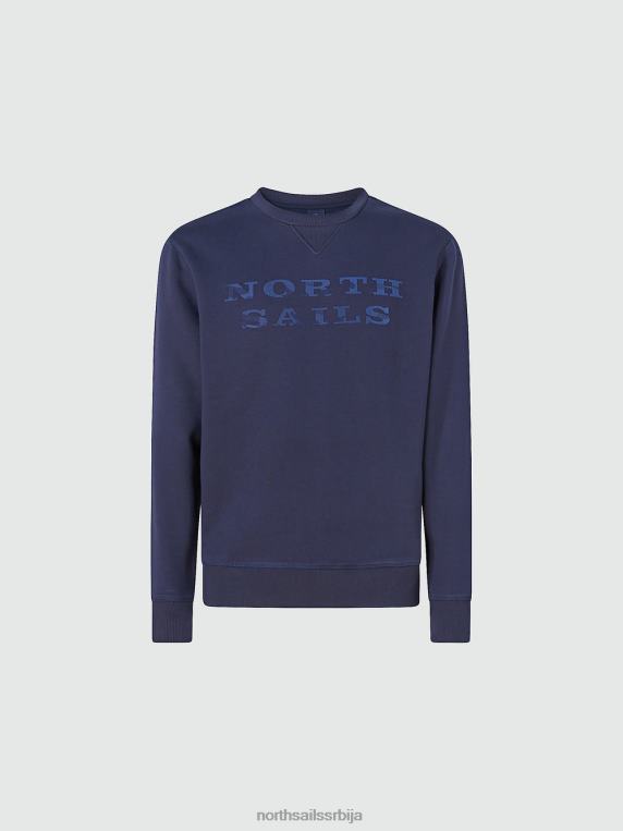 дуксерица са словима Морнарско плаво одећу мушкарци PDV4J932 North Sails