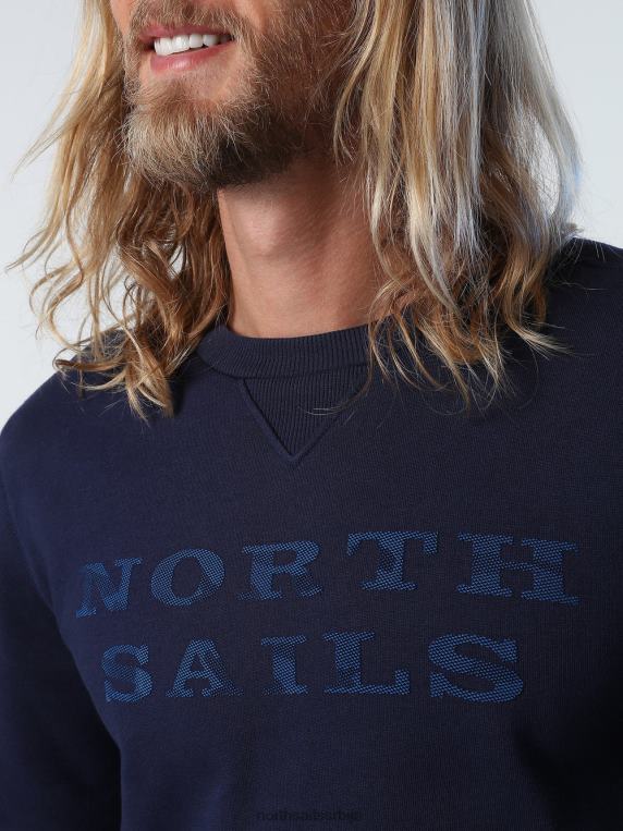 дуксерица са словима Морнарско плаво одећу мушкарци PDV4J932 North Sails