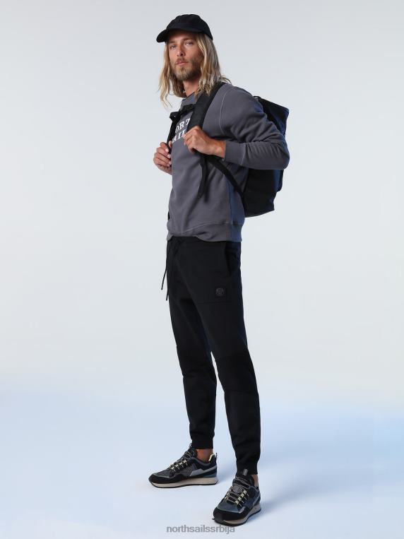 дуксерица са словима асфалт одећу мушкарци PDV4J934 North Sails