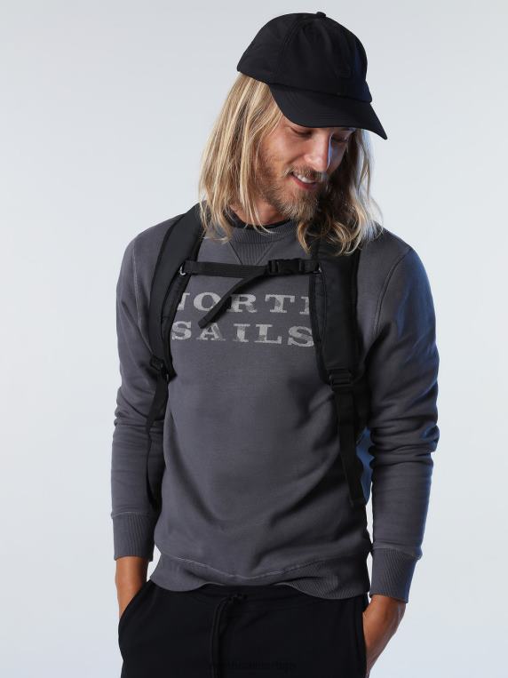 дуксерица са словима асфалт одећу мушкарци PDV4J934 North Sails