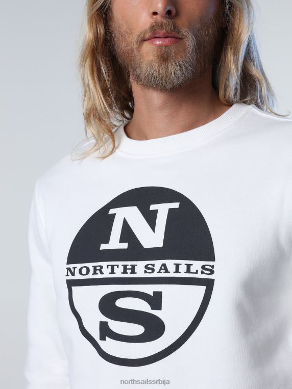 дуксерица са макси логом марсхмаллов одећу мушкарци PDV4J948 North Sails