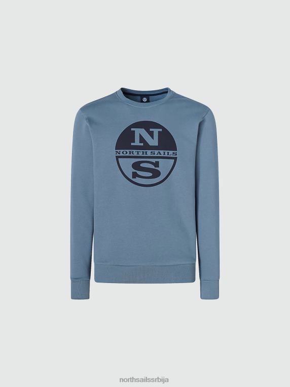 дуксерица са макси логом цхина блуе одећу мушкарци PDV4J949 North Sails