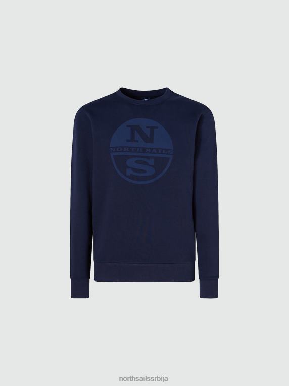дуксерица са макси логом Морнарско плаво одећу мушкарци PDV4J950 North Sails