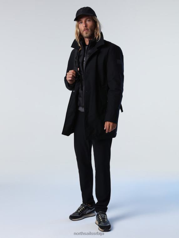 тецх тренцх црн одећу мушкарци PDV4J1035 North Sails