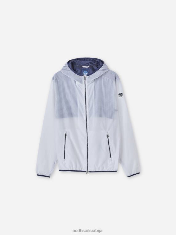 премотавање јакне бео одећу мушкарци PDV4J1095 North Sails