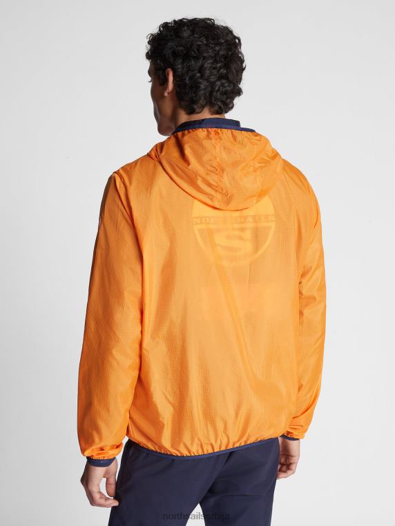 премотавање јакне живахна наранџаста одећу мушкарци PDV4J1096 North Sails