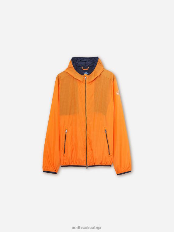 премотавање јакне живахна наранџаста одећу мушкарци PDV4J1096 North Sails