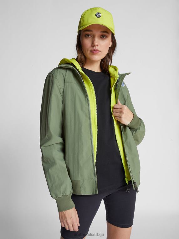 морнарска јакна маслинасто зелена одећу мушкарци PDV4J1219 North Sails