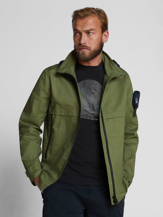 раиатеа јакна маслинасто зелена одећу мушкарци PDV4J1223 North Sails