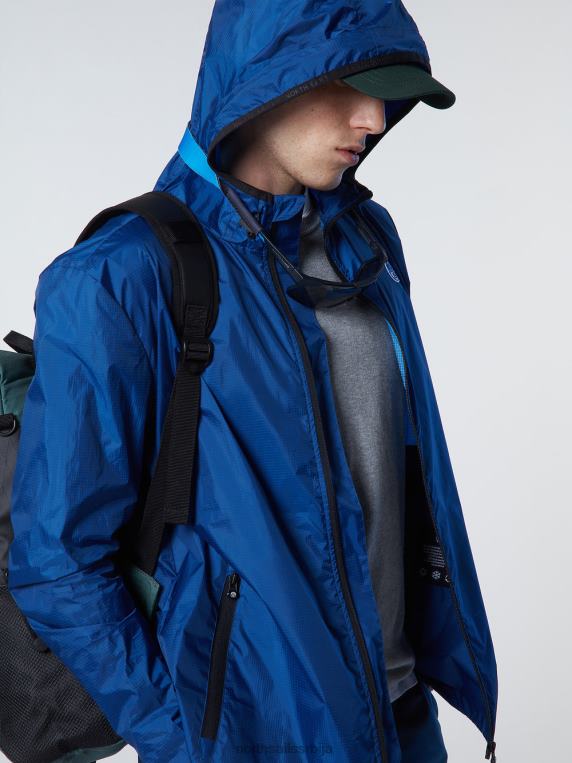 спинакер јакна са капуљачом океанско плаво одећу мушкарци PDV4J55 North Sails