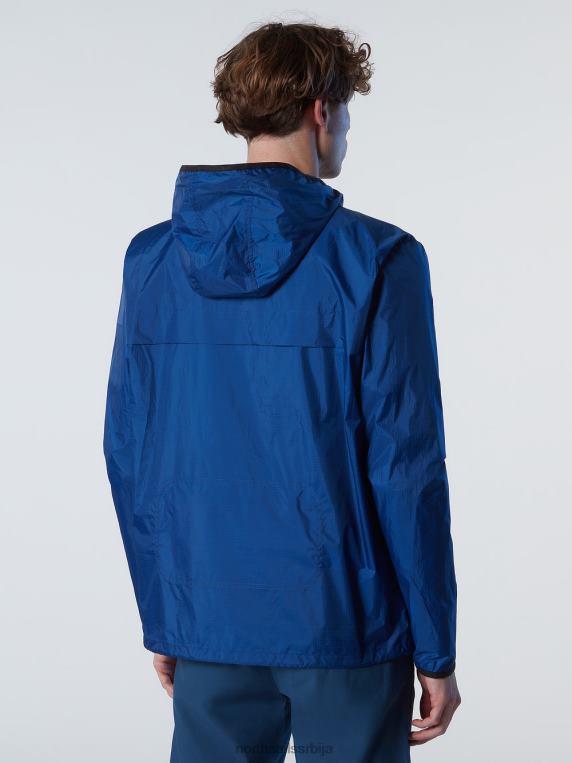 спинакер јакна са капуљачом океанско плаво одећу мушкарци PDV4J55 North Sails
