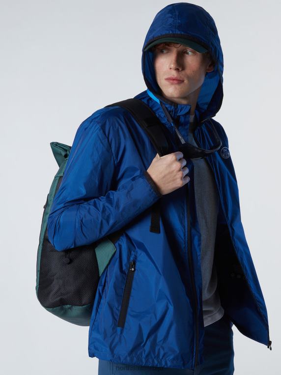 спинакер јакна са капуљачом океанско плаво одећу мушкарци PDV4J55 North Sails