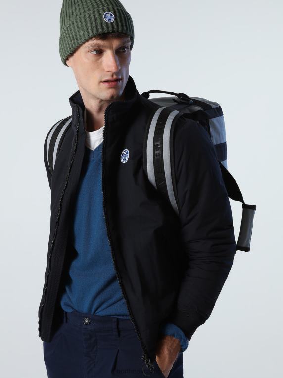 оригинална морнарска јакна црн одећу мушкарци PDV4J6 North Sails