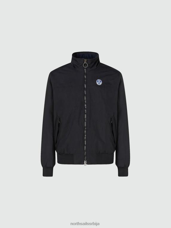 оригинална морнарска јакна црн одећу мушкарци PDV4J6 North Sails