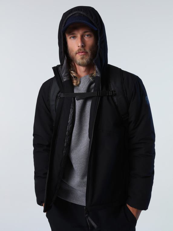 ставангер јакна црн одећу мушкарци PDV4J762 North Sails