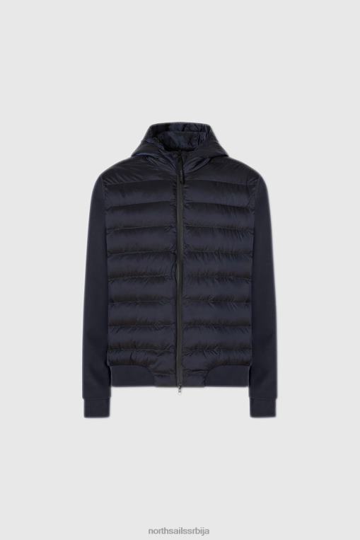 приградска хибридна јакна Морнарско плаво одећу мушкарци PDV4J843 North Sails