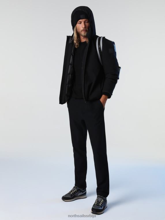 хобарт јакна црн одећу мушкарци PDV4J859 North Sails