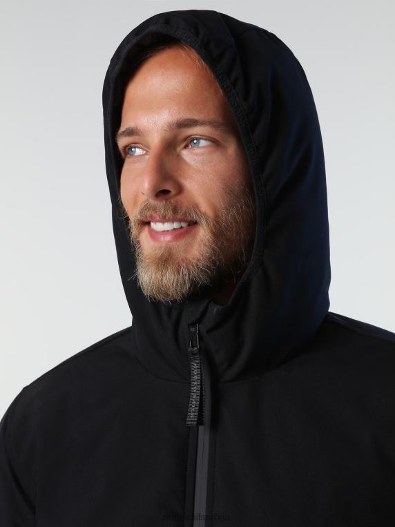 хобарт јакна црн одећу мушкарци PDV4J859 North Sails