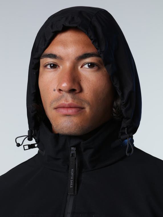 тецх јакна црн одећу мушкарци PDV4J865 North Sails