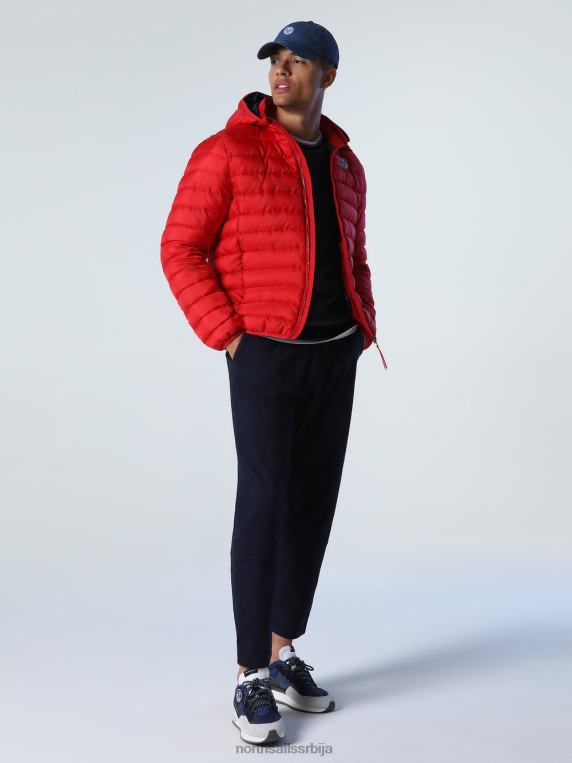 ские пуффер јакна црвена одећу мушкарци PDV4J960 North Sails