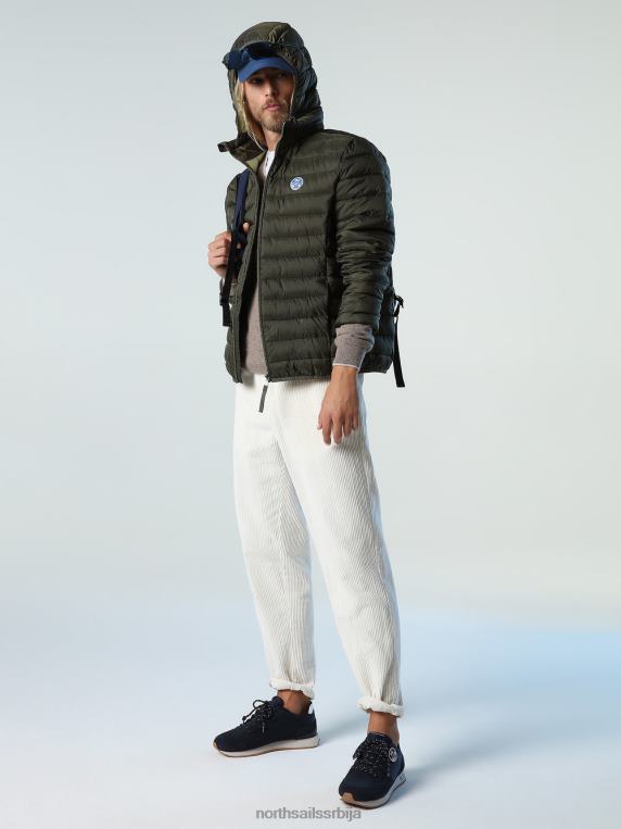 ские пуффер јакна бршљан зелен одећу мушкарци PDV4J962 North Sails
