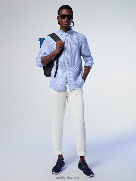 пругаста ланена кошуља комбинација 3 одећу мушкарци PDV4J231 North Sails