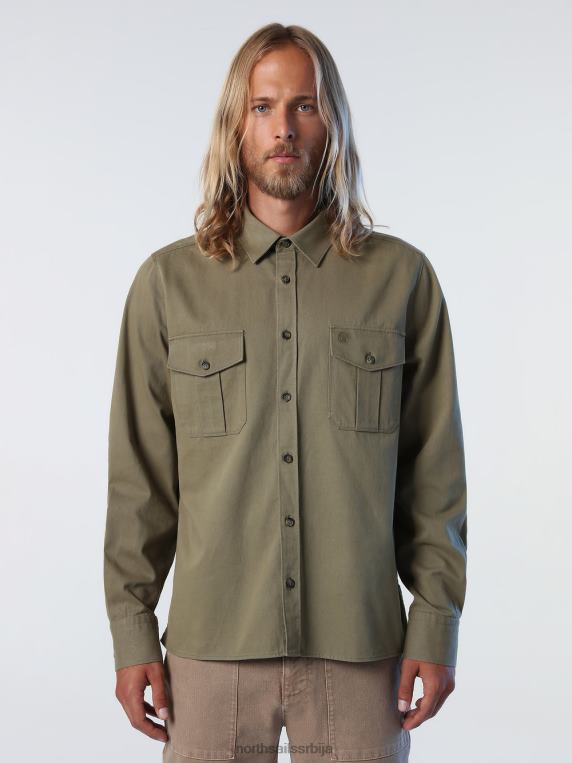 тешка мајица од кепера бршљан зелен одећу мушкарци PDV4J1024 North Sails