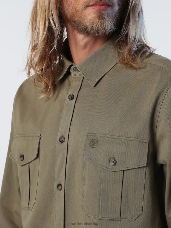 тешка мајица од кепера бршљан зелен одећу мушкарци PDV4J1024 North Sails