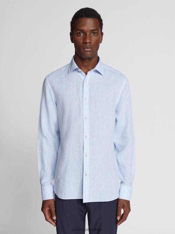 ланена кошуља хладно плаво одећу мушкарци PDV4J1181 North Sails