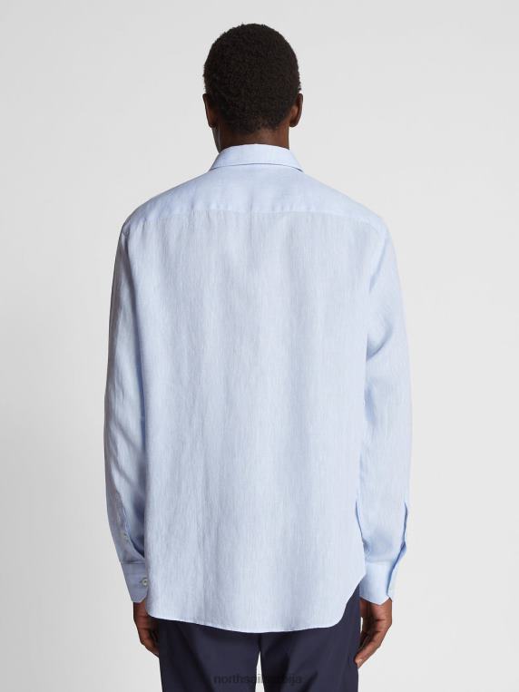 ланена кошуља хладно плаво одећу мушкарци PDV4J1181 North Sails