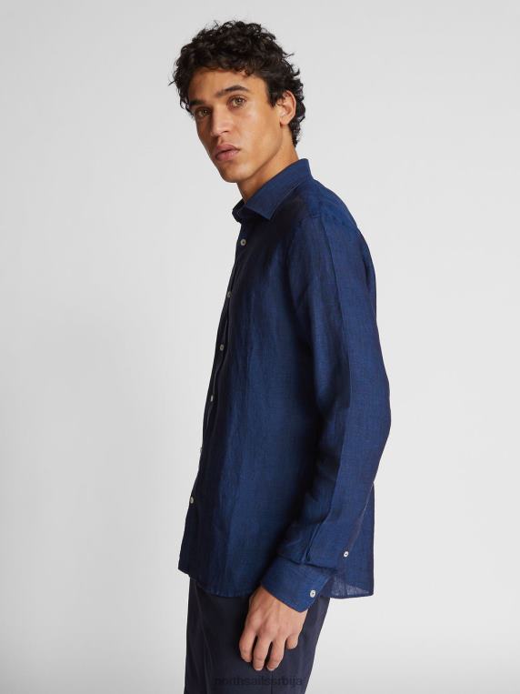 ланена кошуља Морнарско плаво одећу мушкарци PDV4J1182 North Sails