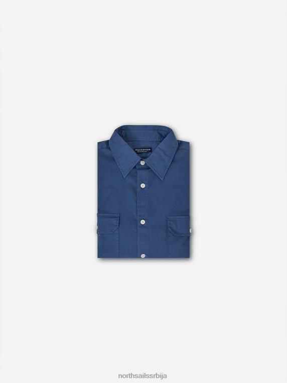 кошуља од поплина тамни тексас одећу мушкарци PDV4J1184 North Sails