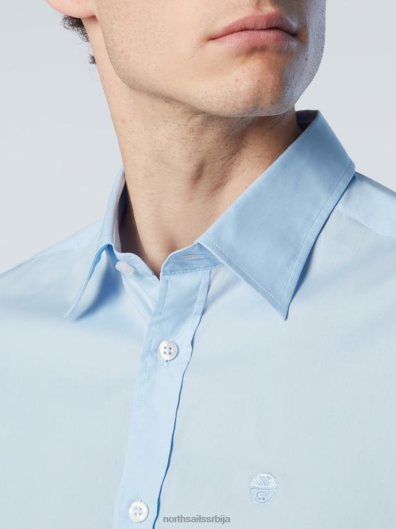 кошуља од поплина светло плава одећу мушкарци PDV4J203 North Sails