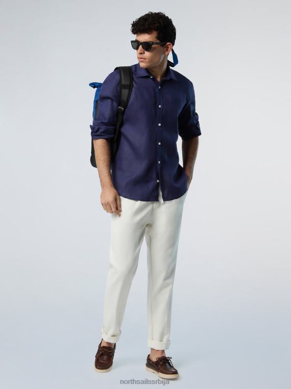 ланена кошуља Морнарско плаво одећу мушкарци PDV4J226 North Sails