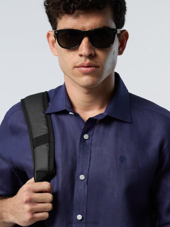 ланена кошуља Морнарско плаво одећу мушкарци PDV4J226 North Sails