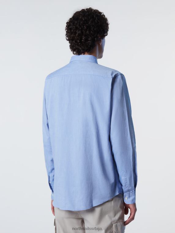 памучна кошуља светло плава одећу мушкарци PDV4J232 North Sails