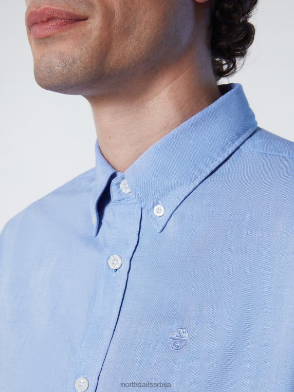 памучна кошуља светло плава одећу мушкарци PDV4J232 North Sails