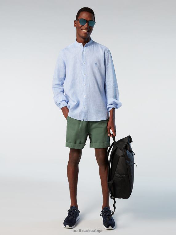кошуља са крагном од мандарине светло плава одећу мушкарци PDV4J235 North Sails