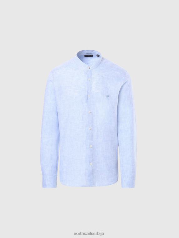 кошуља са крагном од мандарине светло плава одећу мушкарци PDV4J235 North Sails