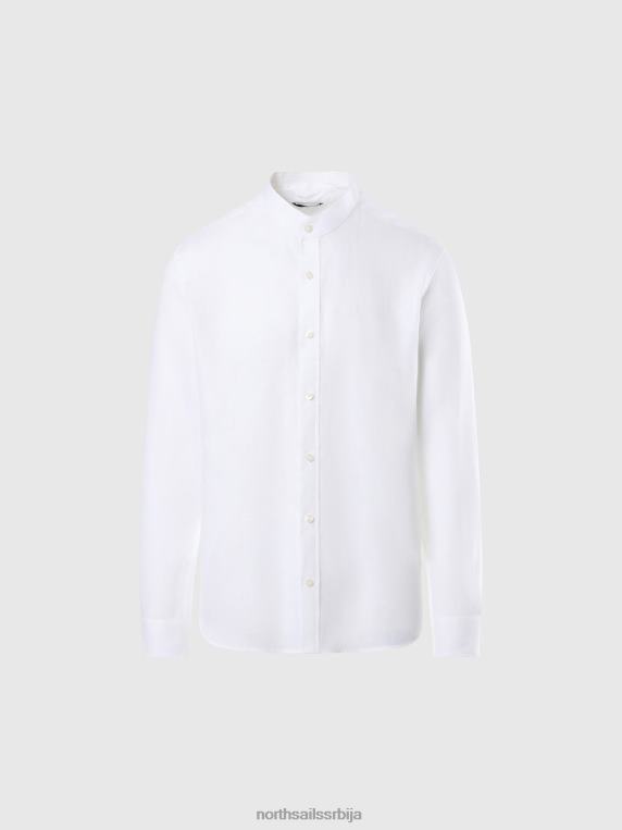 кошуља са крагном од мандарине бео одећу мушкарци PDV4J237 North Sails