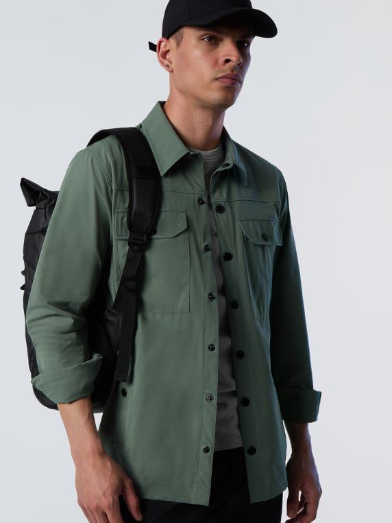 довндрифт мајица војнички зелени одећу мушкарци PDV4J40 North Sails