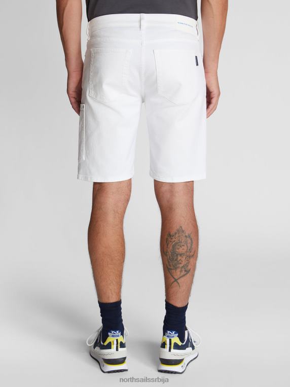 џинс карго шорц сапфо 1871 бео одећу мушкарци PDV4J1238 North Sails