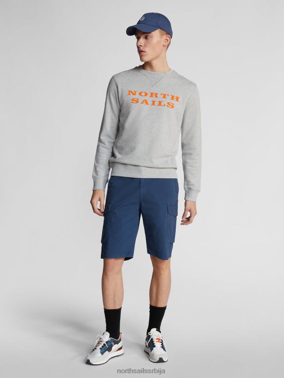 карго шорц ренџер од поплина 1937 тамни тексас одећу мушкарци PDV4J1168 North Sails