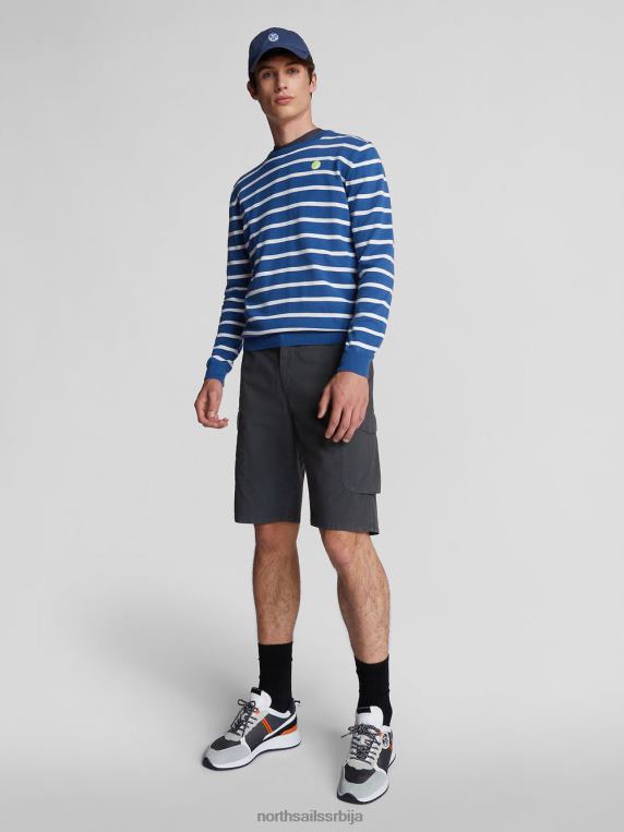 карго шорц ренџер од поплина 1937 асфалт одећу мушкарци PDV4J1171 North Sails
