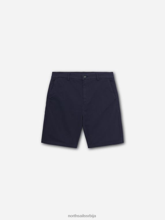 Звезда бермуда од габардина 1987 Морнарско плаво одећу мушкарци PDV4J1092 North Sails