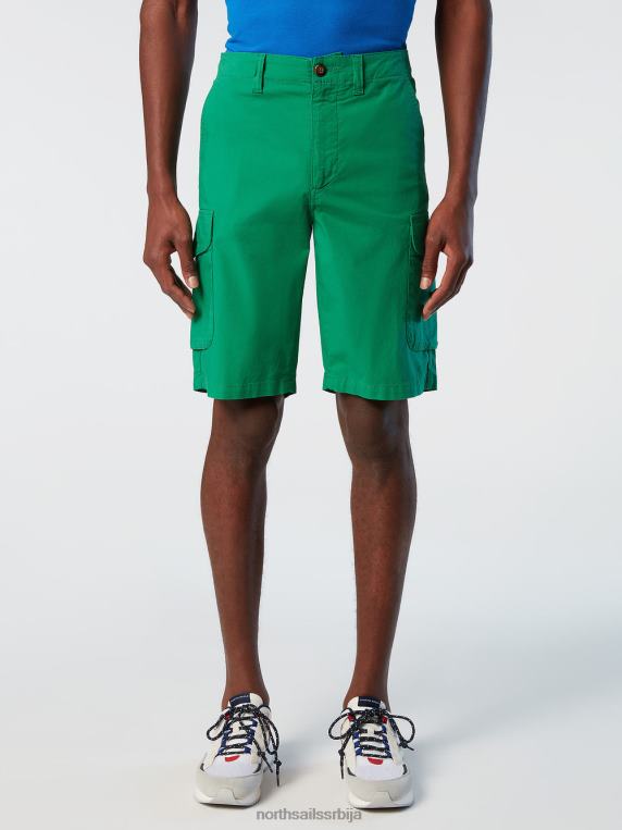 еко-поплин карго шорц башта зелена одећу мушкарци PDV4J330 North Sails
