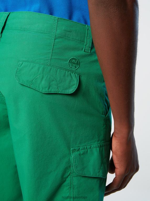 еко-поплин карго шорц башта зелена одећу мушкарци PDV4J330 North Sails
